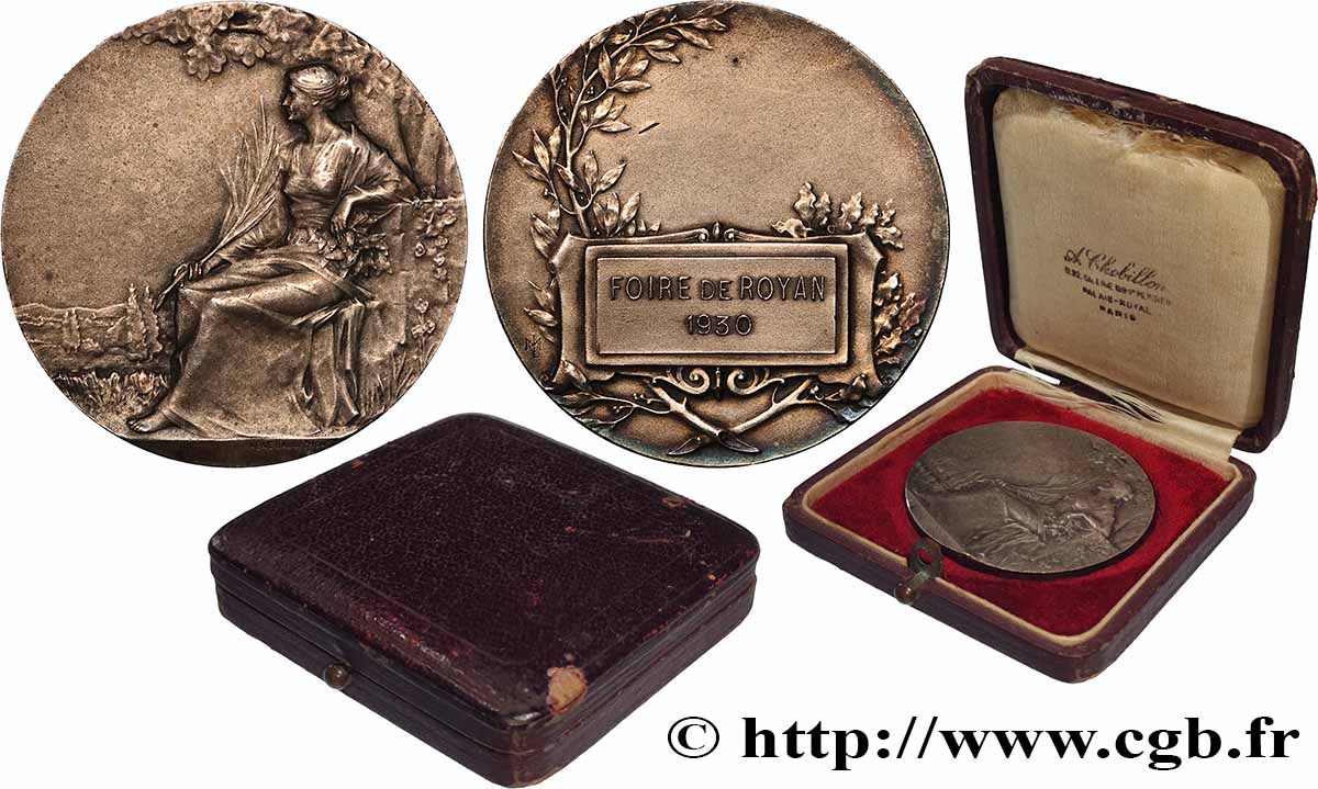 III REPUBLIC Médaille, Foire de Royan AU