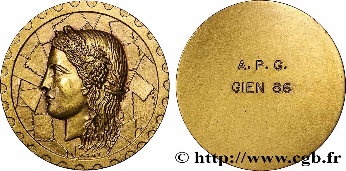 V REPUBLIC Médaille de récompense AU