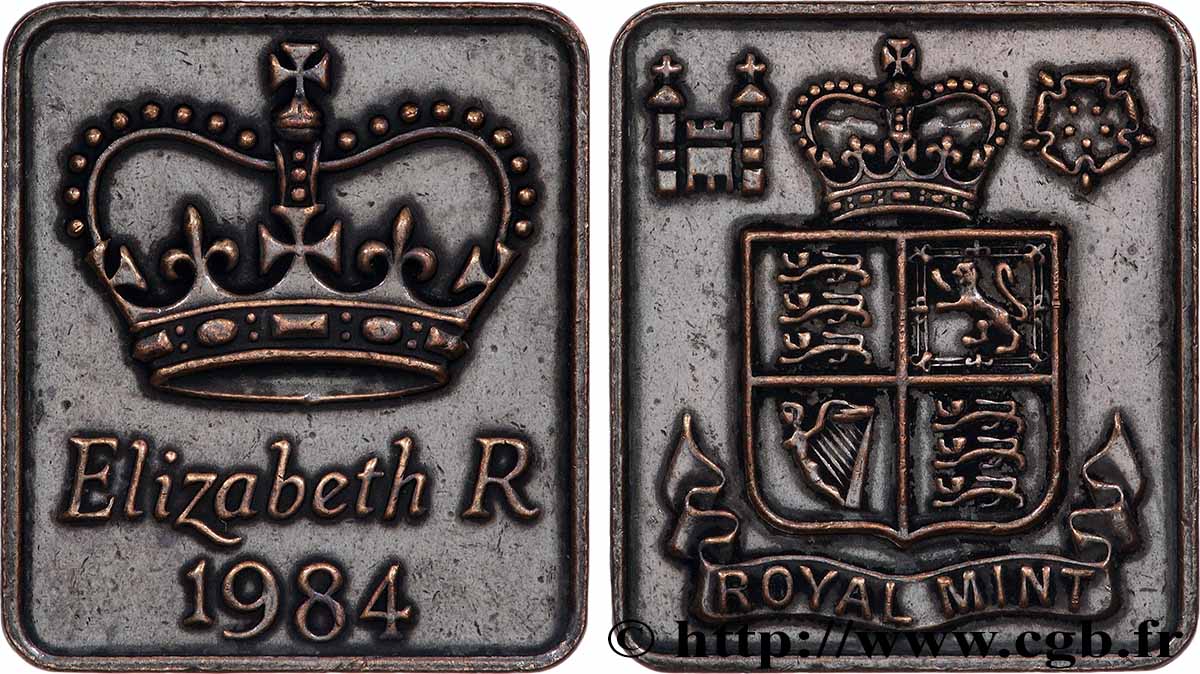 GRANDE-BRETAGNE - ÉLISABETH II Plaquette, Élisabeth II TTB+