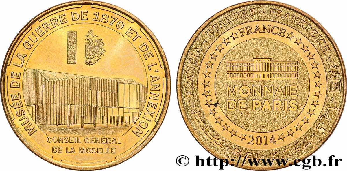 TOURISTIC MEDALS Médaille touristique, Musée de la Guerre de 1870 et de l&nbsp;Annexion SPL