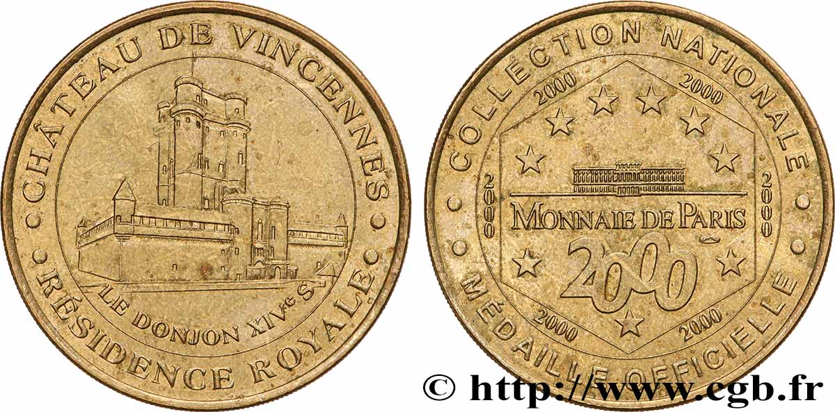 TOURISTIC MEDALS Médaille touristique, Château de Vincennes q.SPL