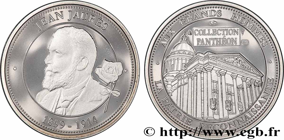 QUINTA REPUBBLICA FRANCESE Médaille, Jean Jaurès MS
