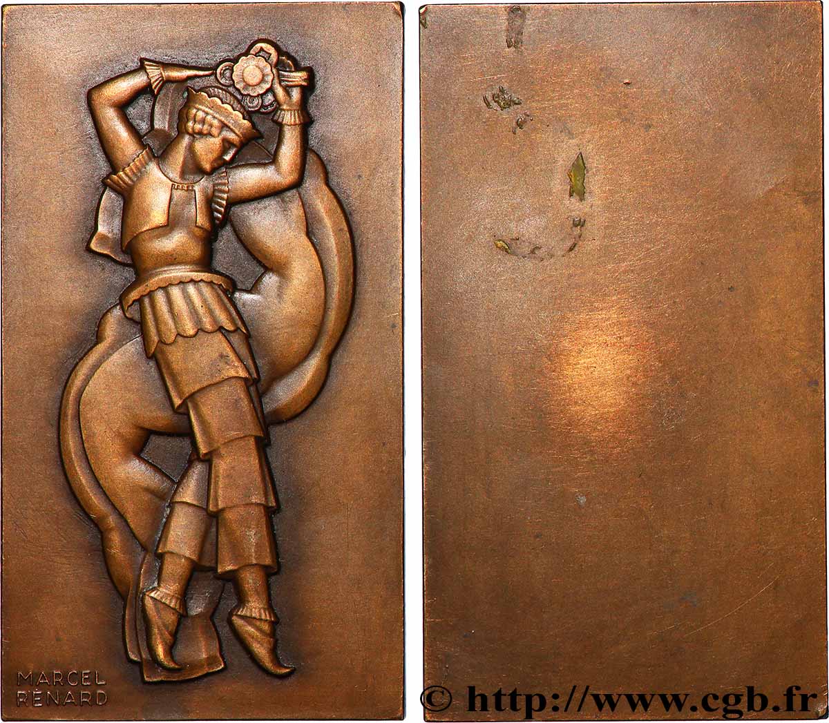 FRENCH STATE Plaquette, La danseuse (Folie) AU