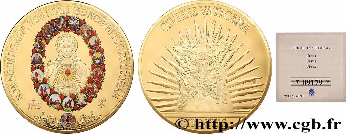 RELIGIOUS MEDALS Médaille, Jésus Proof set