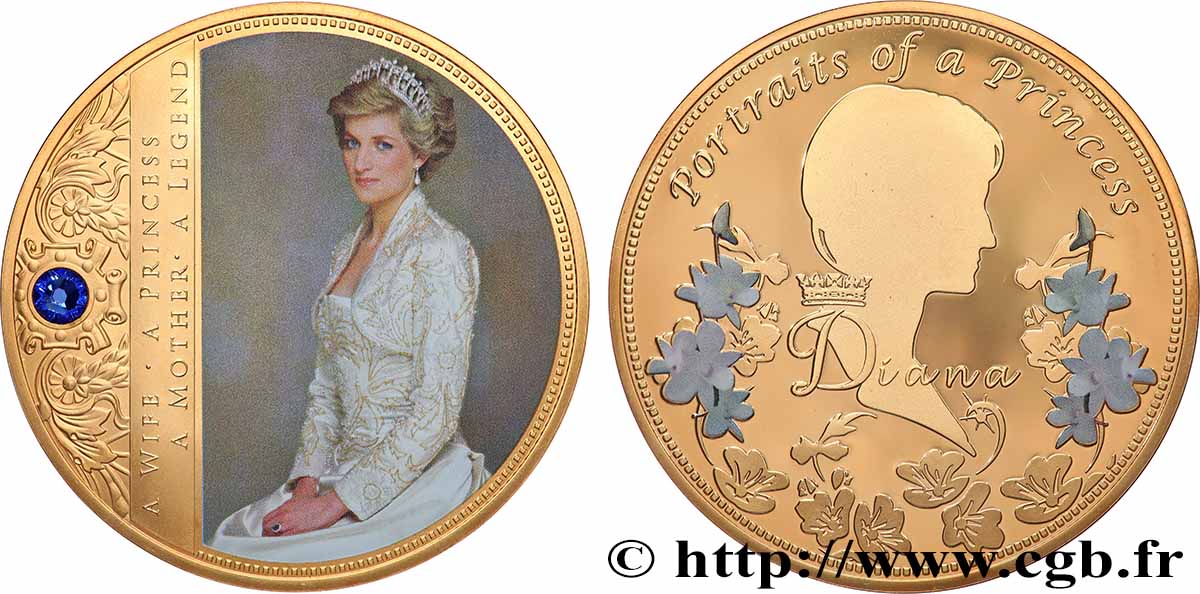 GRANDE-BRETAGNE - ÉLISABETH II Médaille, Princesse Diana SPL