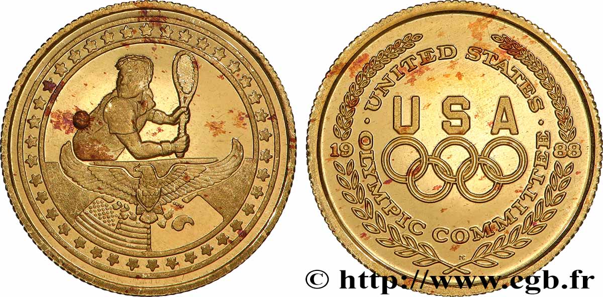 UNITED STATES OF AMERICA Médaille, Olympic Committee, Tennis AU