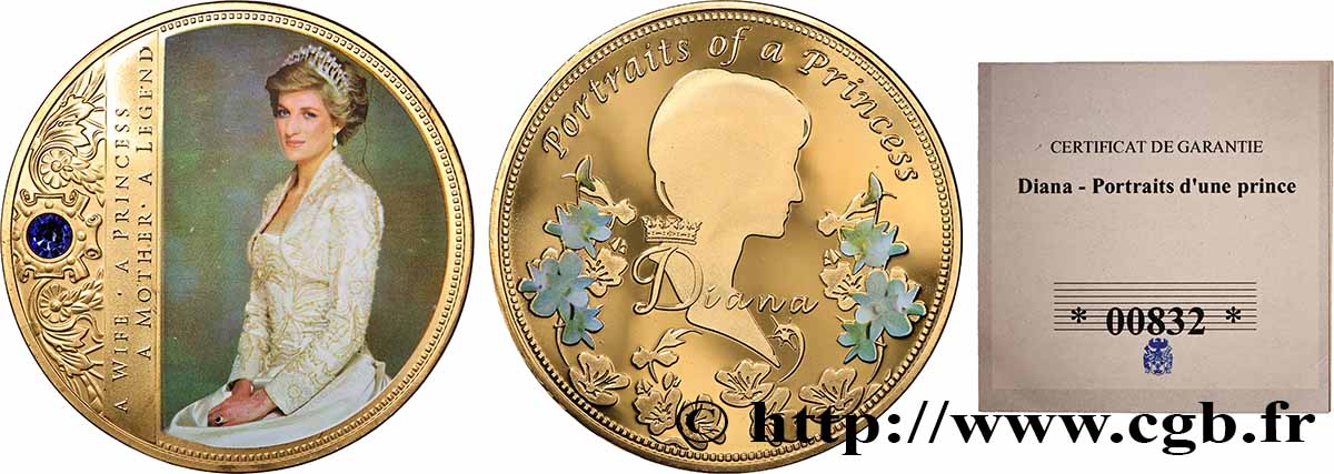 GRAN BRETAGNA - ELISABETTA II Médaille, Princesse Diana MS
