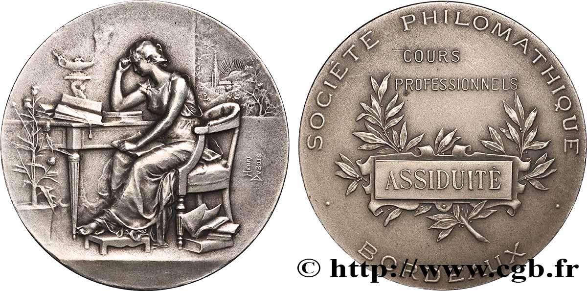 ETAT FRANÇAIS Médaille, Cercle philomathique, Cours professionnels EBC