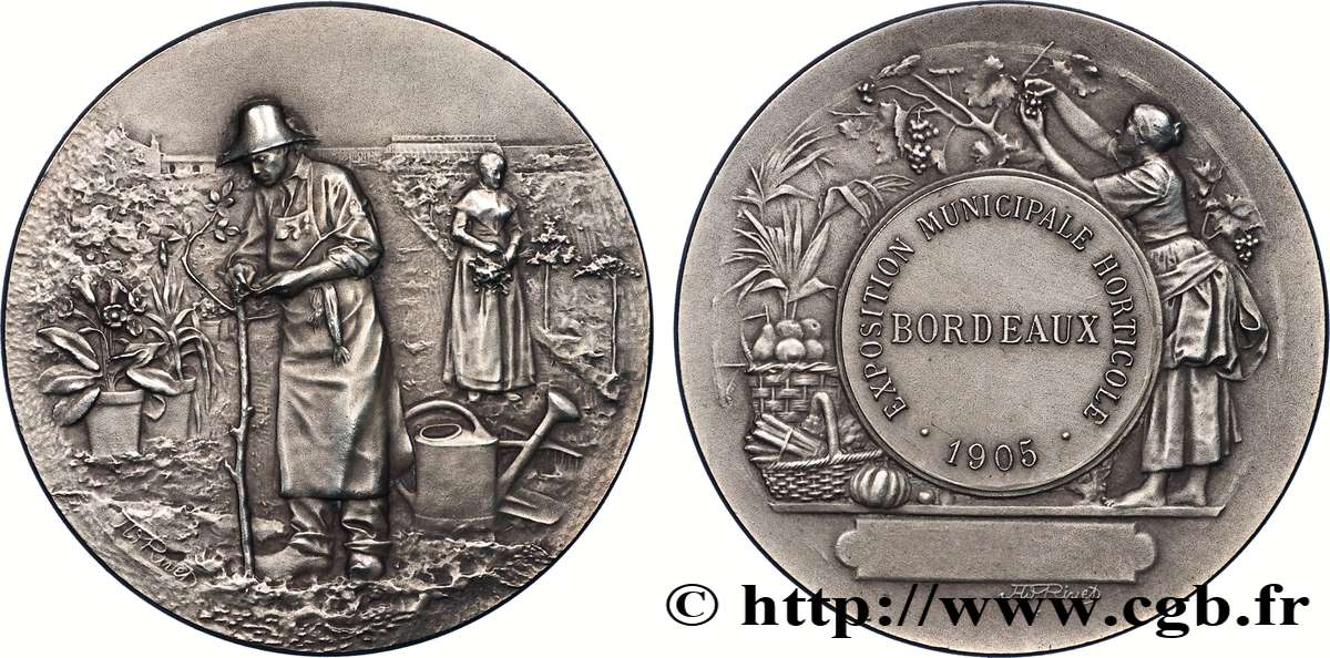 TROISIÈME RÉPUBLIQUE Médaille, Exposition municipale horticole SUP