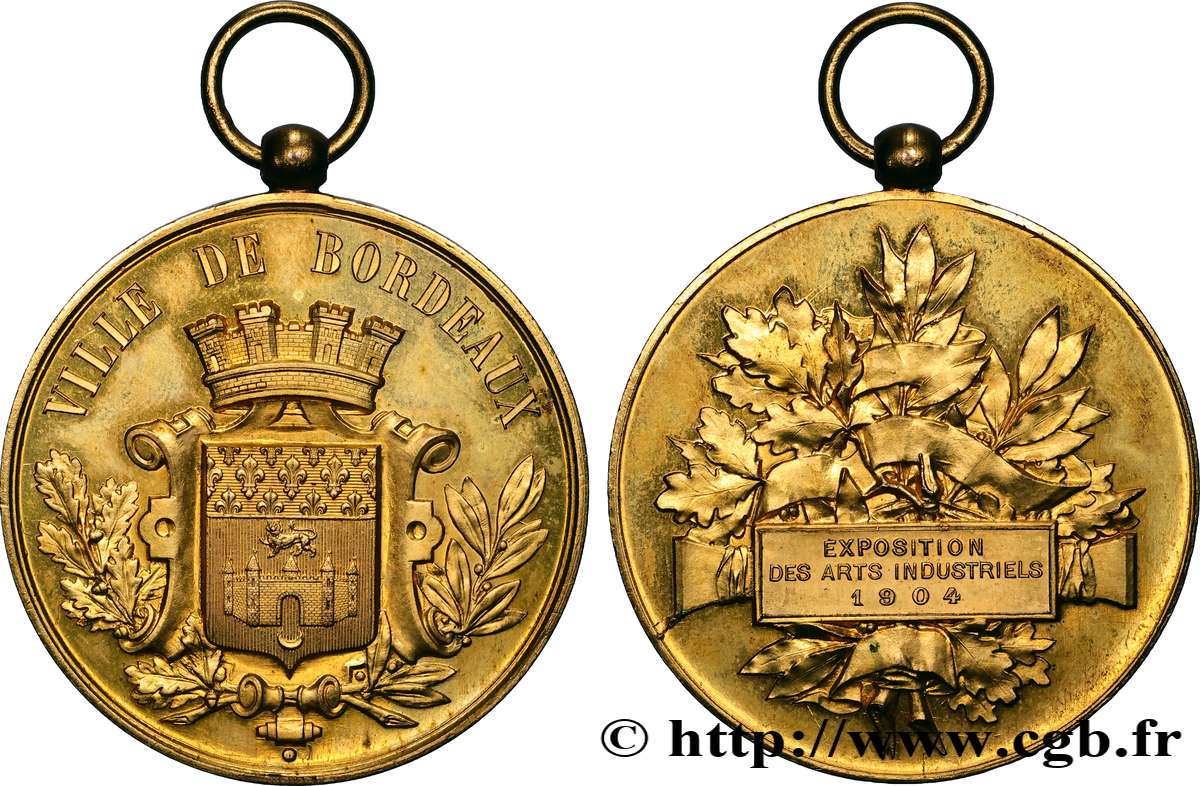 TROISIÈME RÉPUBLIQUE Médaille, Exposition des arts industriels SUP