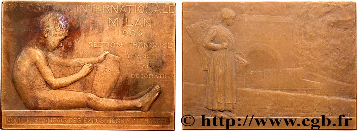 ITALIE - ROYAUME D&nbsp;ITALIE - VICTOR-EMMANUEL III Plaquette, Exposition de Milan TTB