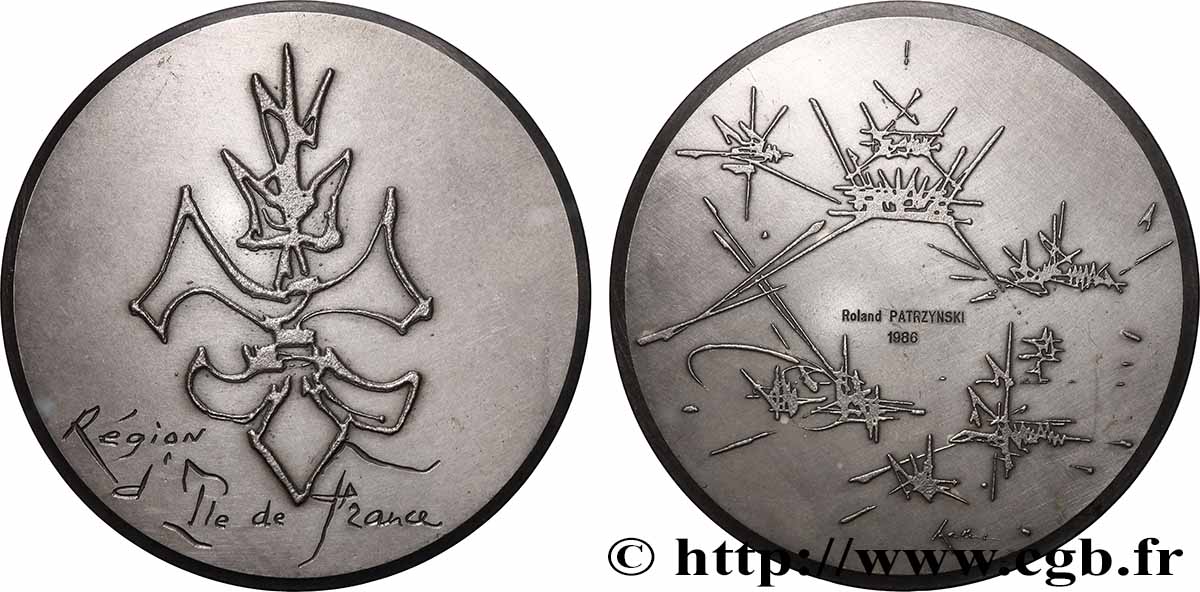 CINQUIÈME RÉPUBLIQUE Médaille, Région d’Ile de France TTB+