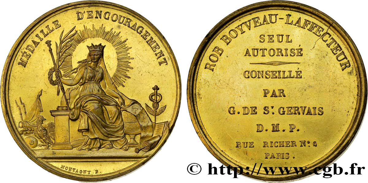 LOUIS-PHILIPPE Ier Médaille d’encouragement - médecine / pharmacie / syphilis SUP62