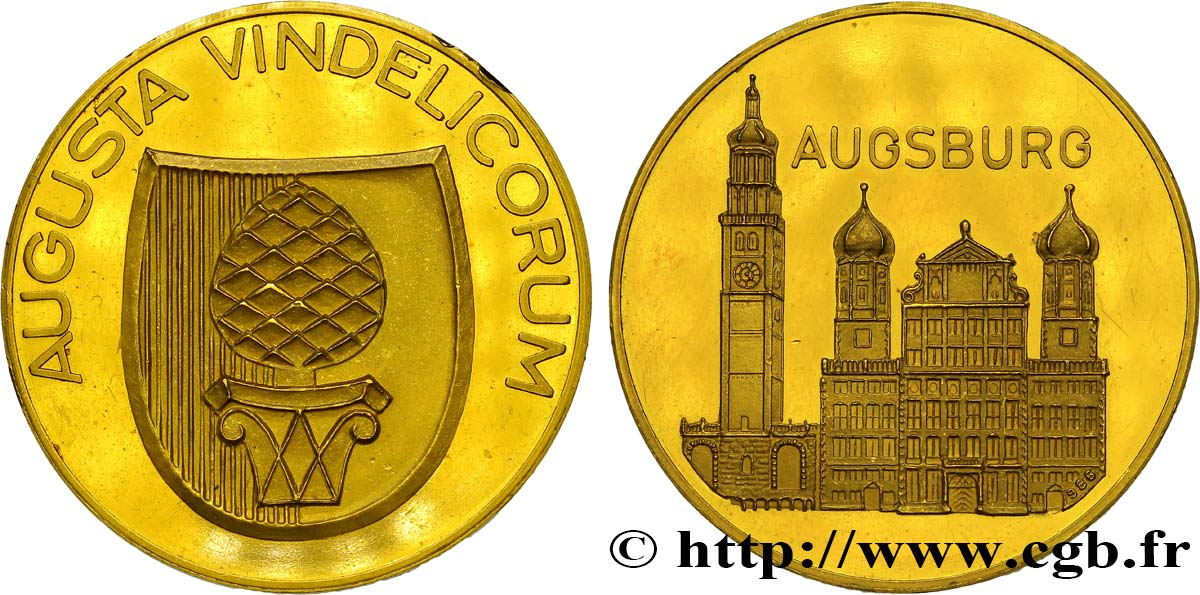 GERMANIA Médaille de la ville d’Augsbourg SPL