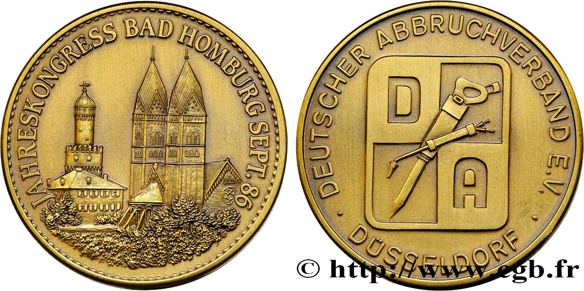 ALEMANIA Médaille de la ville de Düsseldorf - congrès annuel EBC