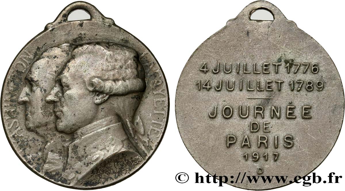 DRITTE FRANZOSISCHE REPUBLIK Médaille de la journée de Paris fSS