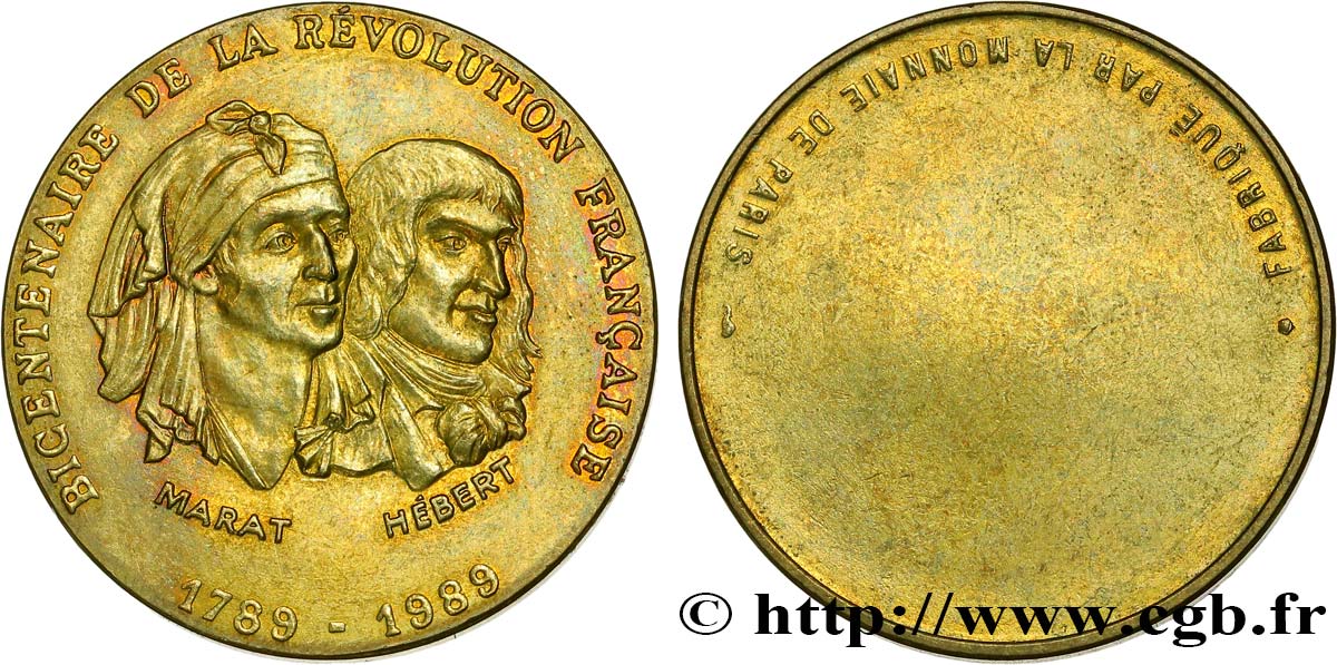 LOUIS XVI Médaille commémorative de la Révolution SPL