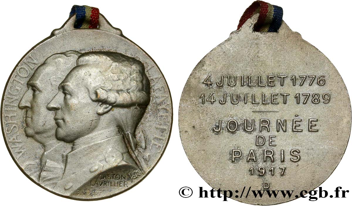 III REPUBLIC Médaille de la journée de Paris AU