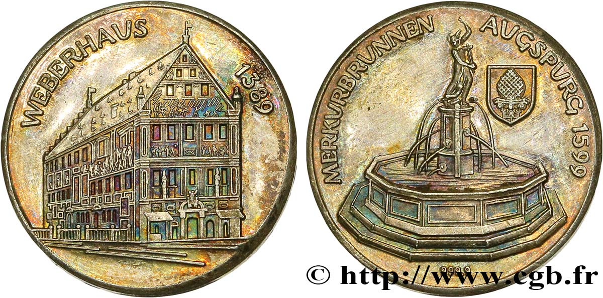 GERMANIA Médaille de la ville d’Augsburg SPL