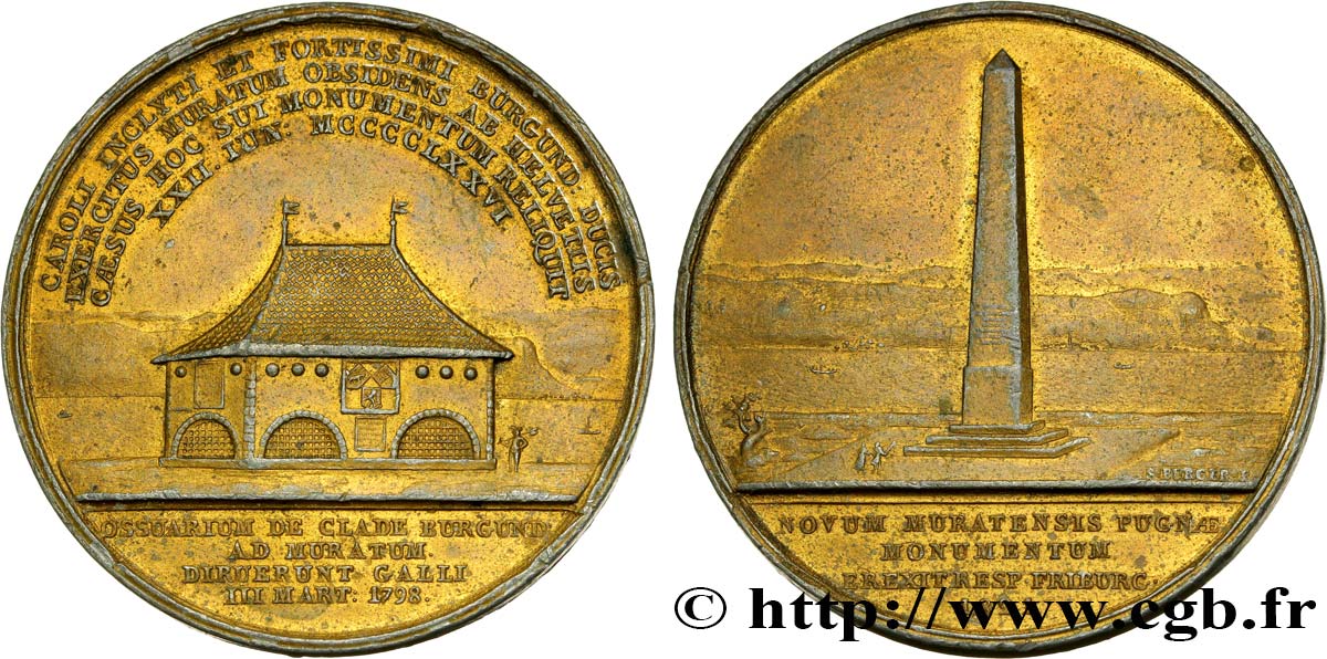 SUIZA Médaille de la victoire de Morat, 22 juin 1476 BC+