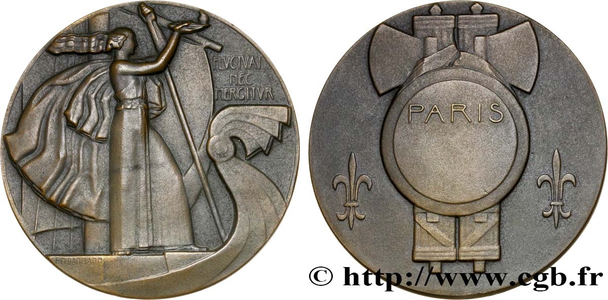 FUNFTE FRANZOSISCHE REPUBLIK Médaille de la ville de Paris fVZ