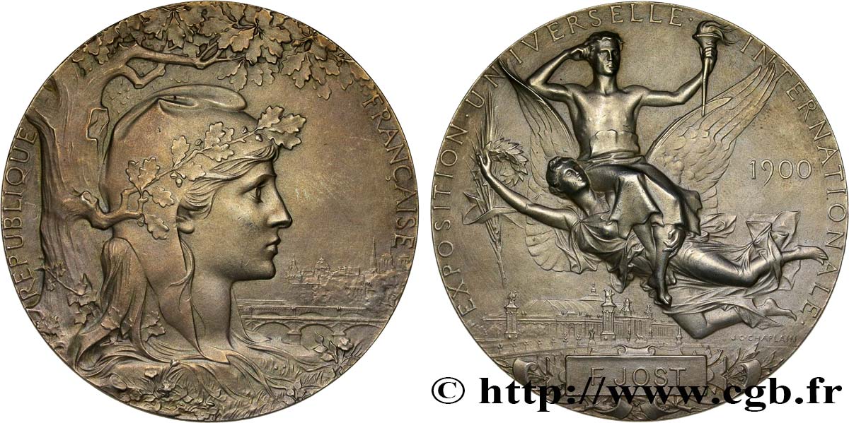 TERCERA REPUBLICA FRANCESA Médaille de l’exposition universelle de Paris EBC