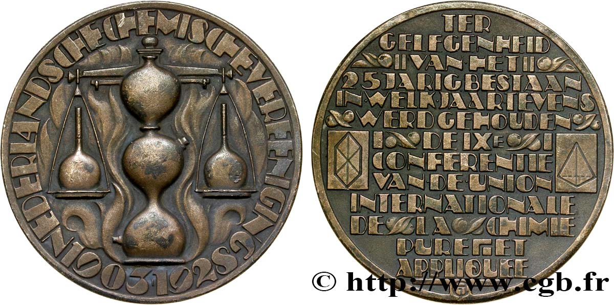 PAESI BASSI Médaille de la Société Hollandaise de Chimie q.SPL