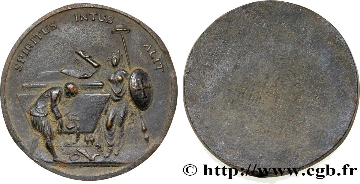 TROISIÈME RÉPUBLIQUE Médaille SPIRITUS INTUS ALIT TTB