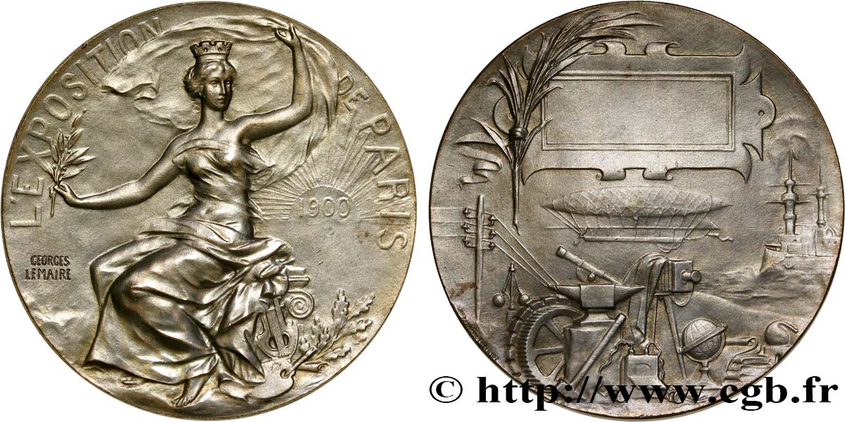 TERCERA REPUBLICA FRANCESA Médaille de l’Exposition de Paris EBC