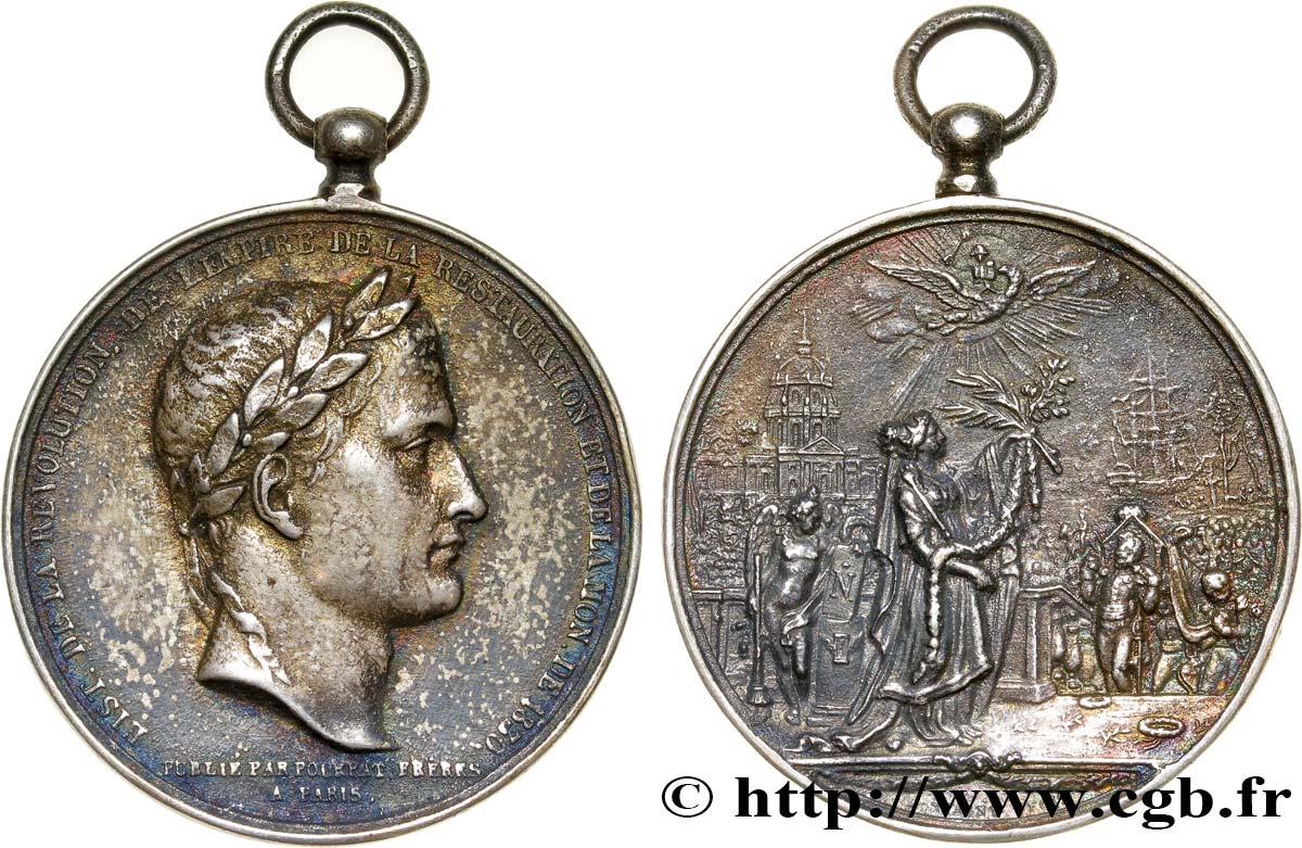 LUIGI FILIPPO I Médaille pour l’ouvrage de L. Vivien, retour des cendres de Napoléon Ier q.SPL