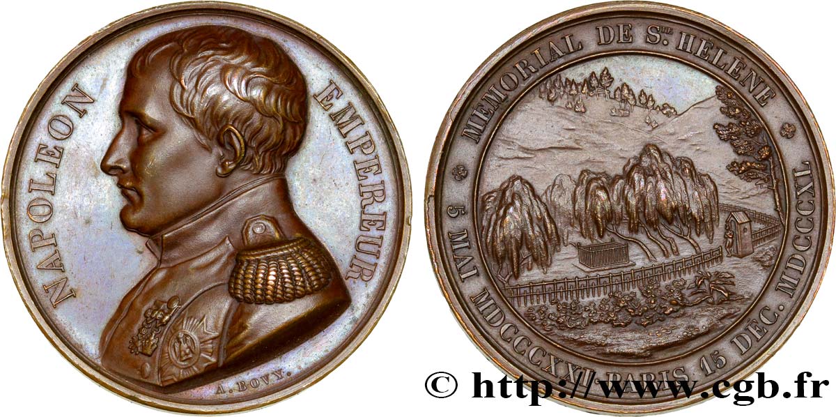 LUIGI FILIPPO I Médaille du mémorial de St-Hélène q.SPL