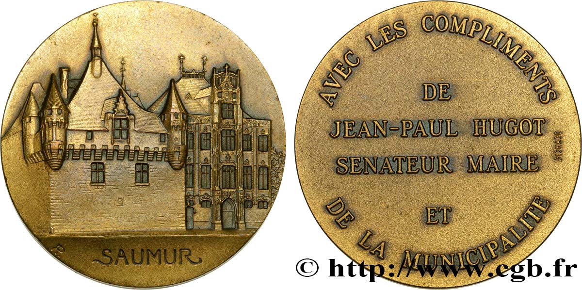 VILLES ET MAIRIES Médaille de la ville de Saumur AU