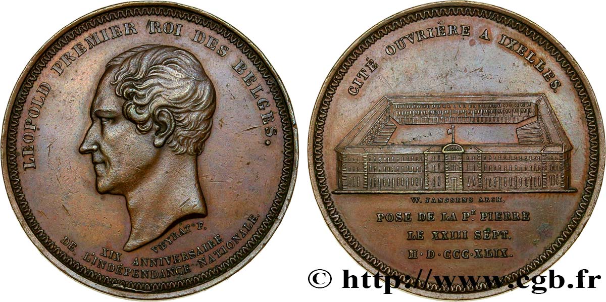 BELGIO Médaille de la cité ouvrière d’Ixelles q.SPL