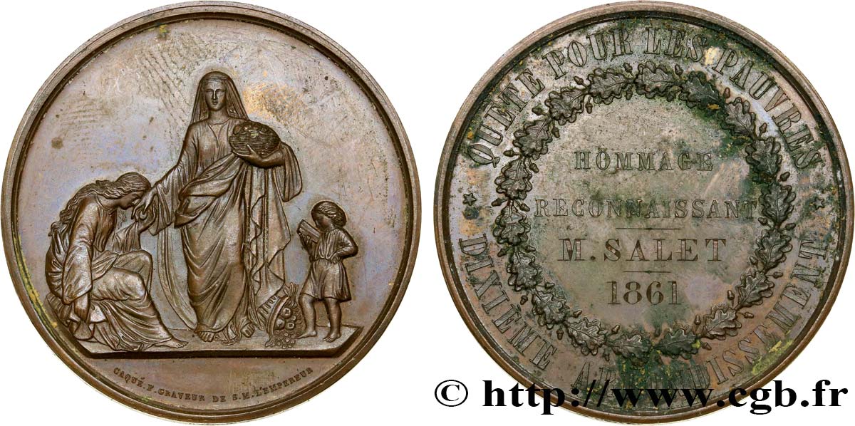 ZWEITES KAISERREICH Médaille de la ville de Paris - quête SS