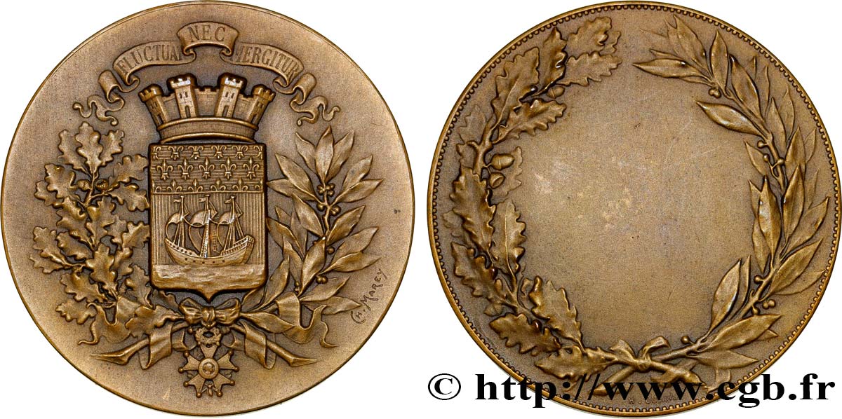TROISIÈME RÉPUBLIQUE Médaille de la ville de Paris TTB+