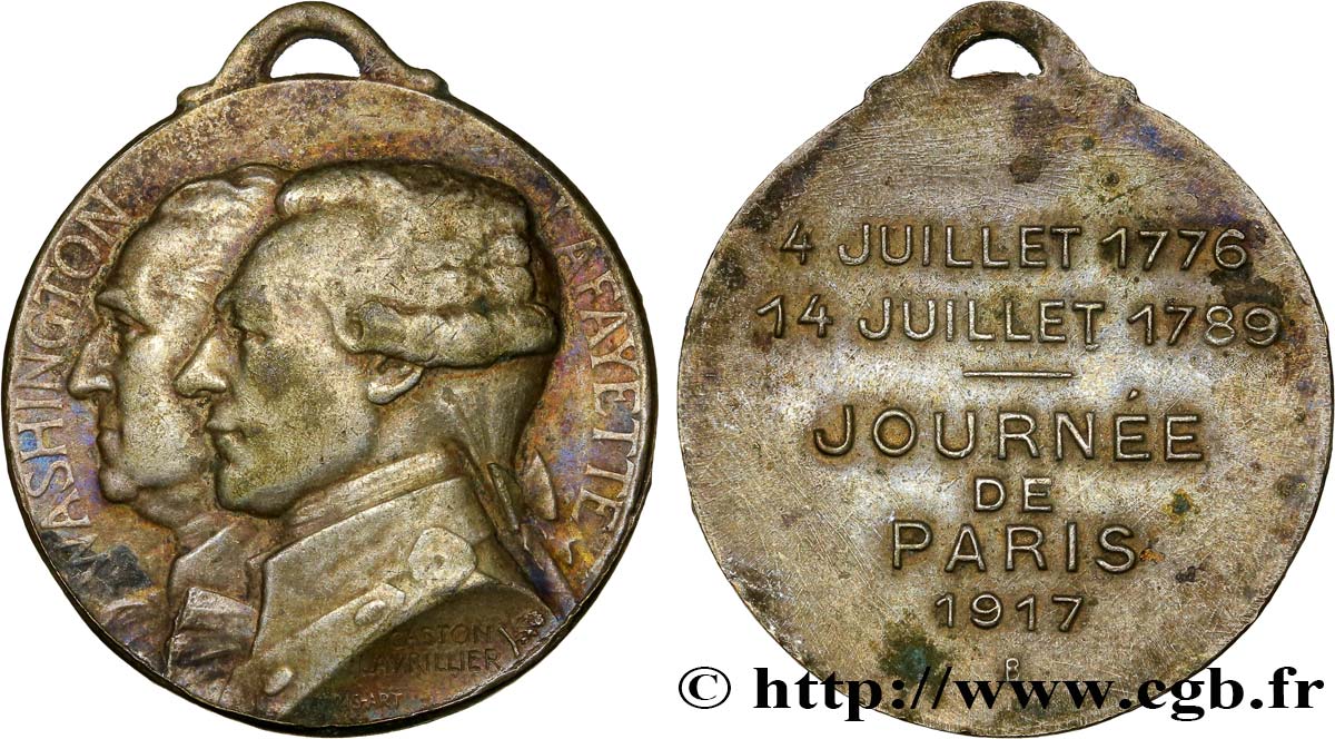 III REPUBLIC Médaille, Journée de Paris VF