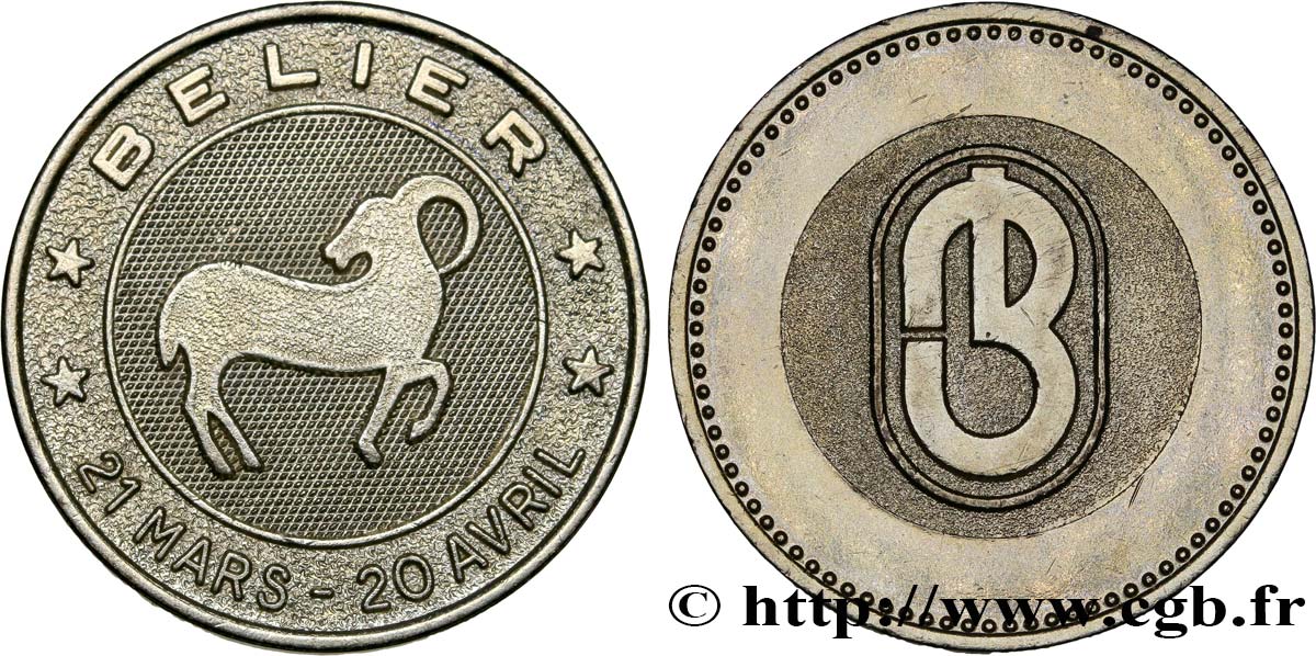 QUINTA REPUBLICA FRANCESA Médaille astrologique - bélier MBC+