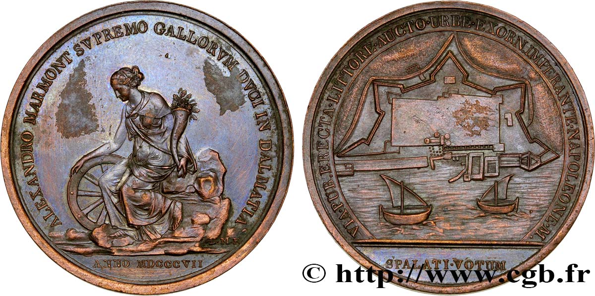 PRIMO IMPERO Médaille du général Marmont q.SPL