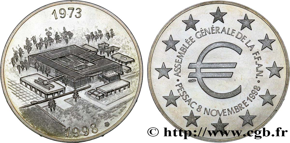 CINQUIÈME RÉPUBLIQUE Médaille des 25 ans de la FFAN - établissement monétaire de Pessac SPL
