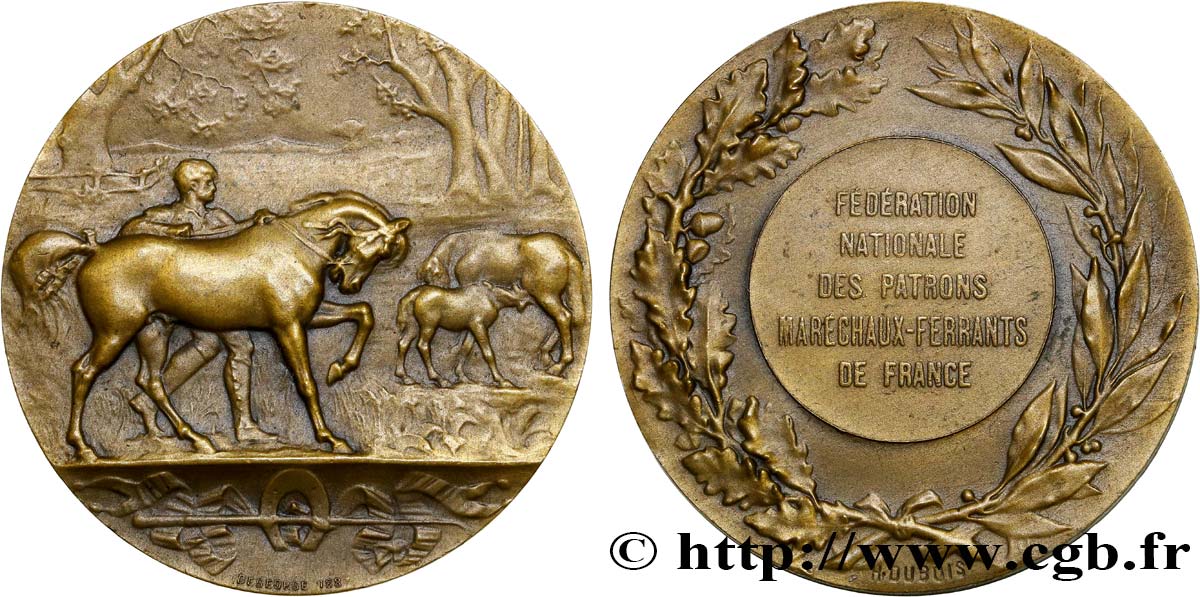 TERCERA REPUBLICA FRANCESA Médaille de Maréchal Ferrand EBC