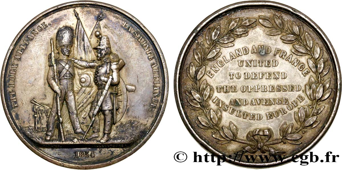 GRAN BRETAGNA - VICTORIA Médaille de la Sainte Alliance q.SPL