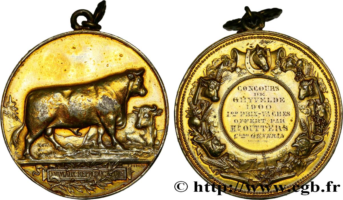 TERCERA REPUBLICA FRANCESA Médaille agricole MBC