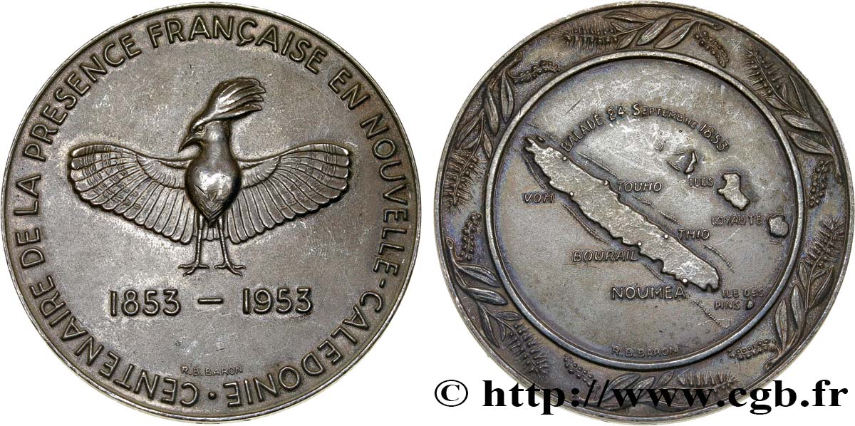 IV REPUBLIC Médaille du centenaire de la présence française AU