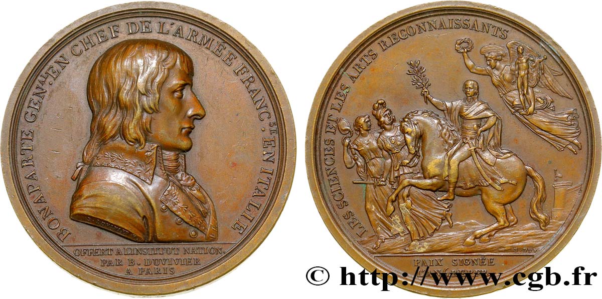 CONSULAT Médaille du traité de Campo-Formio AU