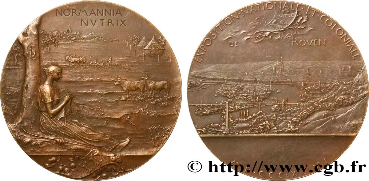 DRITTE FRANZOSISCHE REPUBLIK Médaille de l’exposition Nationale et Coloniale fVZ