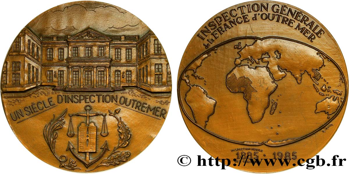 FUNFTE FRANZOSISCHE REPUBLIK Médaille des colonies françaises VZ