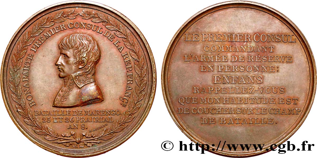CONSULAT Médaille, Bataille de Marengo AU