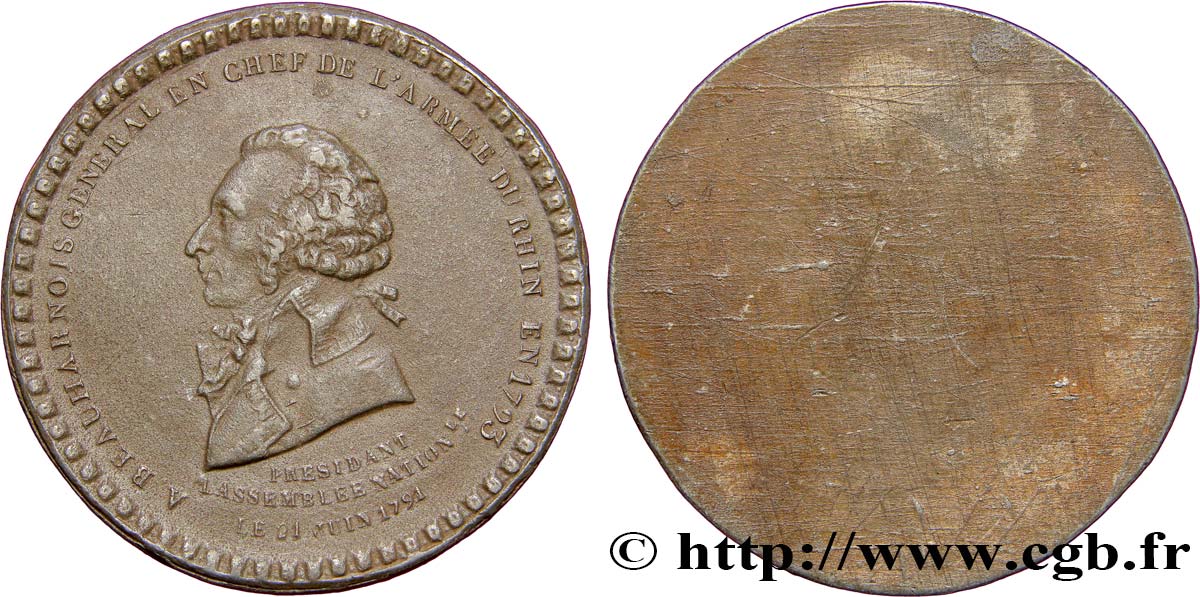 CONSOLATO Médaille uniface d’Alexandre de Beauharnais q.SPL