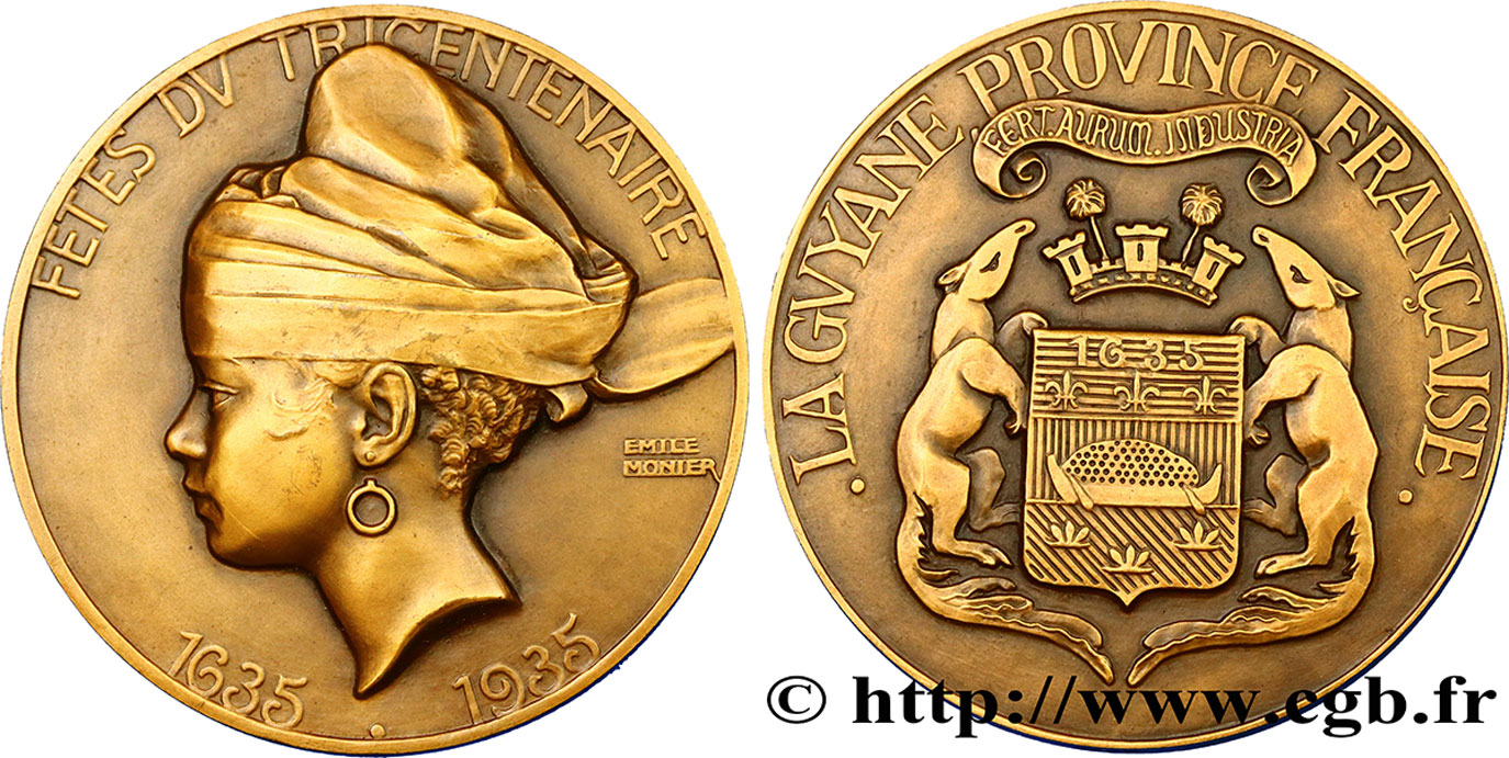 TROISIÈME RÉPUBLIQUE Médaille des colonies françaises TTB+