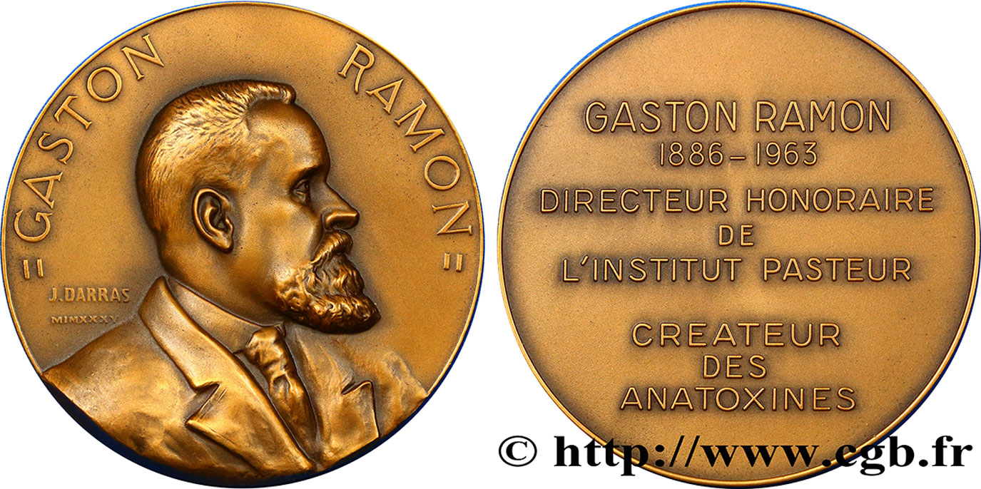 QUINTA REPUBLICA FRANCESA Médaille de Gaston Ramon MBC
